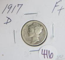 1917-D Mercury Dime