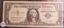 1957- $1 Silver Certificate Blue Seal