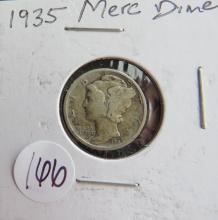 1935- Mercury Dime