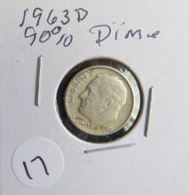 1963-D Roosevelt Dime