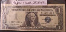 1957-B 1$ Silver Certificate