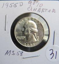 1955-D Washington Quarter