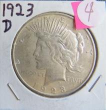 1923-D Peace Dollar