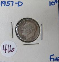 1957-D Roosevelt Dime