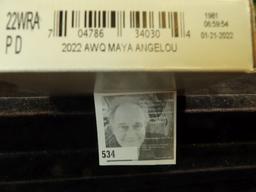 Two Roll Set 2022 P & D Maya Angelou Quarter Rolls in original unopened U.S. Mint box. Gem BU.