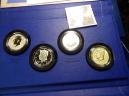 50th Anniversary Kennedy Half-Dollar Silver Coin Collection, original as issued by the U.S. Mint. Co