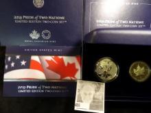 2019 Pride of Two Nations Limited Edition Two-Coin Set, Royal Canadian Mint modified Proof finish &