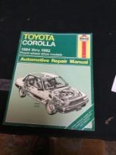 vintage Toyota corolla, 1984 through 1992 automotive repair manual