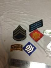 5 piece military patches