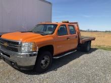 ** AS IS **2013 Chevy 3500 Stake Body Pickup TrucK