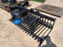 Kit Container 76" Skid Steer Skeleton Grapple Bucket