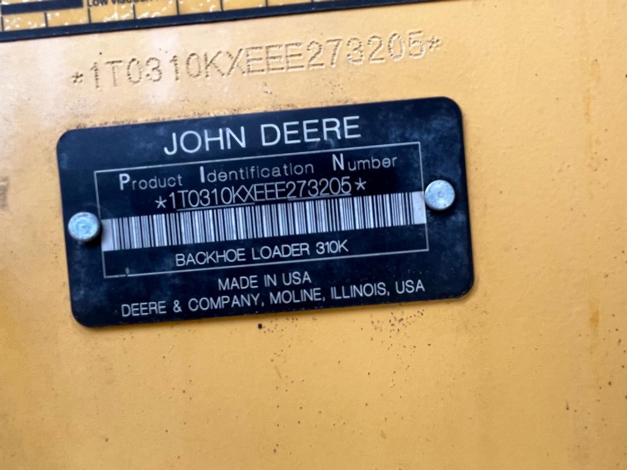2014 John Deere 310K Loader Backhoe