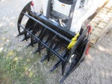 Wildcat 72" Skid Steer Root Rake Grapple