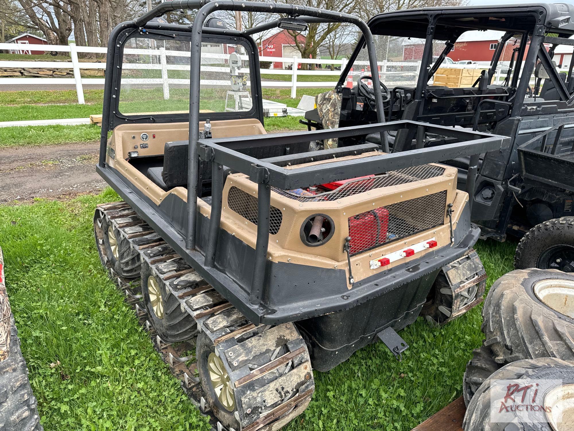 1993 Max amphibious RTV, 6 wheel with tracks, Kohler gas engine,...(6) ATV tires with rims 26x12, ha