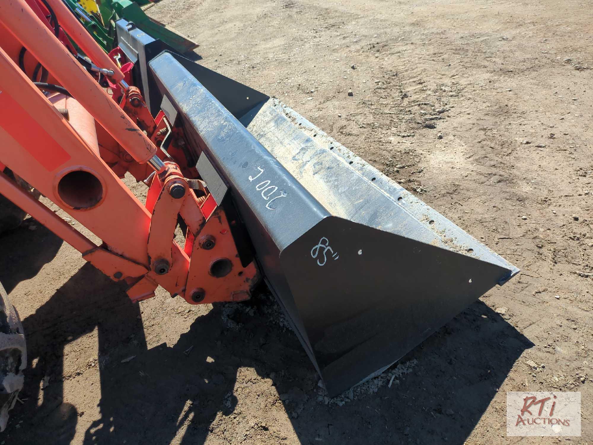 Kubota M7060 MFWD tractor with cab and loader, 4766 hrs., 12 speed with LH reverse, 16.9x30 tires...