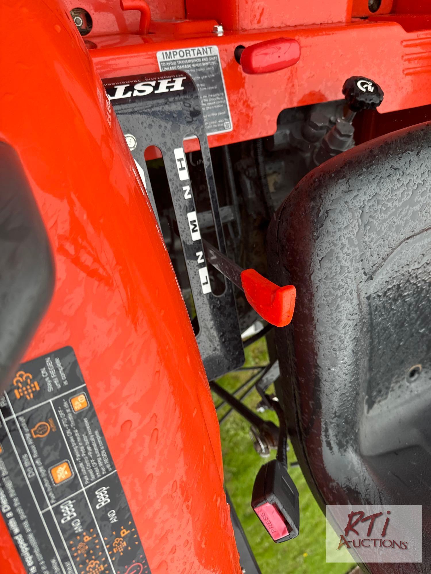 Kubota 3301 loader with R4 tires and quick attach bucket, 251 hrs.