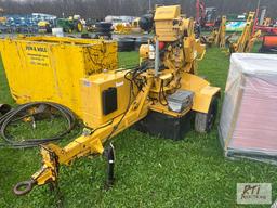 Rayco RG1635D tow behind stump grinder, diesel engine