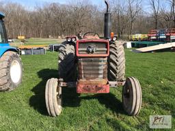 Massey Ferguson 165 diesel tractor with lift arms, draw bar, PTO. 6382 hrs