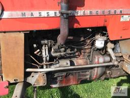 Massey Ferguson 165 diesel tractor with lift arms, draw bar, PTO. 6382 hrs