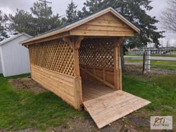 Amish built covered bridge