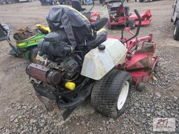 Exmark Lazer Z zero turn mower, commercial 60in deck, gas, 1687 hrs