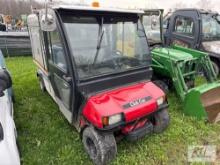 Club Car extended electric golf cart with enclosed body, enclosed cab, charger, brand new batteries