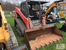 Kubota SVL95 track skid steer loader, 2 speed, high flow, bucket, 3780 hours