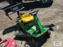 John Deere RX75 lawn tractor with deck, 9hp gas engine, bagging system