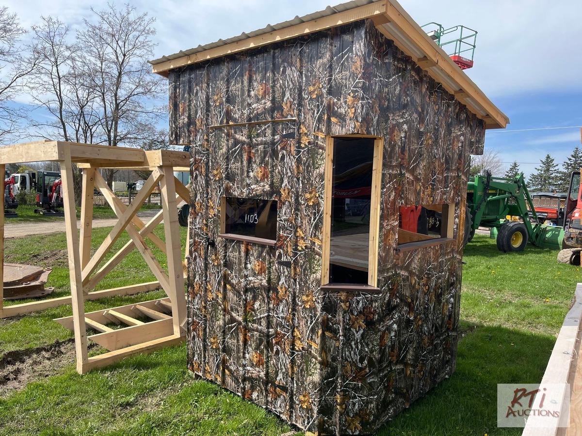 6X6 Hunting blind with stand