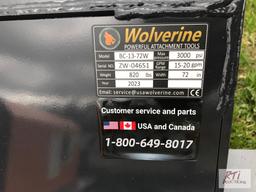 New Wolverine 6ft rotary mower, skid steer mount