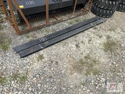 New pair of 8ft pallet fork extensions