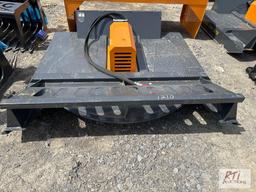 Wolverine DC-13-72 skid loader mount hydraulic rotary mower