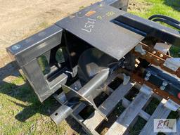 Hydraulic trencher, skid loader mount