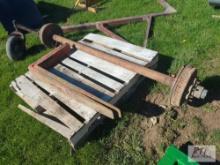 Pair of fork tines, 6000lb trailer axle