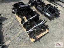 Mini excavator attachment set