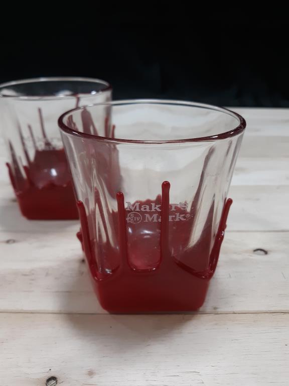 Maker's Mark Traditional Red Wax Dipped Rocks Glas