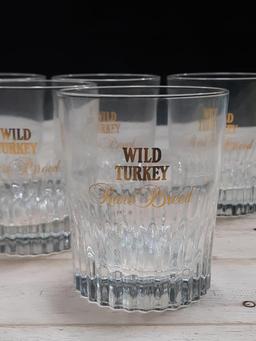 Wild Turkey "Rare Breed" Rocks Glasses (5)