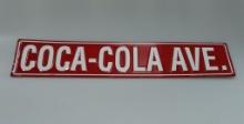 Coca-Cola Ave. Tin Wall Street Sign