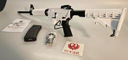 Ruger AR-556 5.56 Nato AR-15, White Cerakote 8519