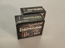 Liberty Civil Defense 20 Cartridge Bxs 9mm+P  Ammo