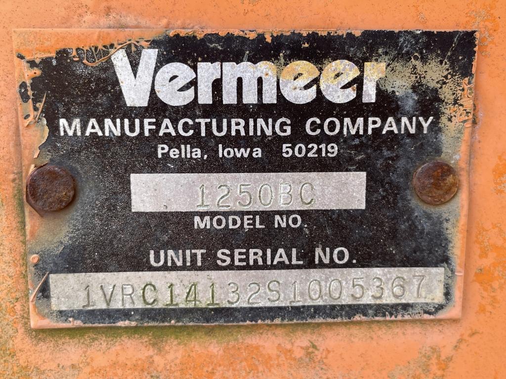 Vermeer 1250 Wood Chipper