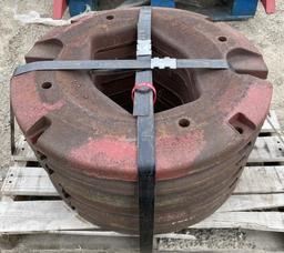 6 IH Tractor Wheel Weights