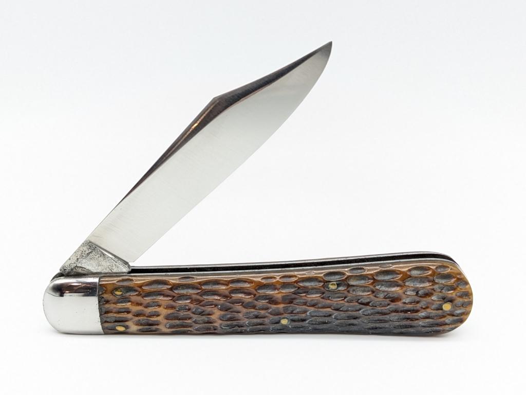 Schrade Cut Co Jigged Bone Auto Switchblade Knife