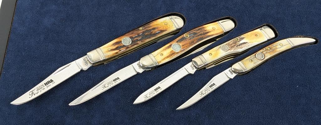 Ltd 2008 Case XX NRA Genuine Stag Knife Set