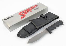 NIB Kershaw Model 1005 Survival Knife w/ Sheath