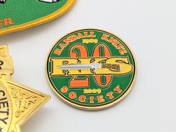 Randall Knife Society Badge, Patch, and Coins