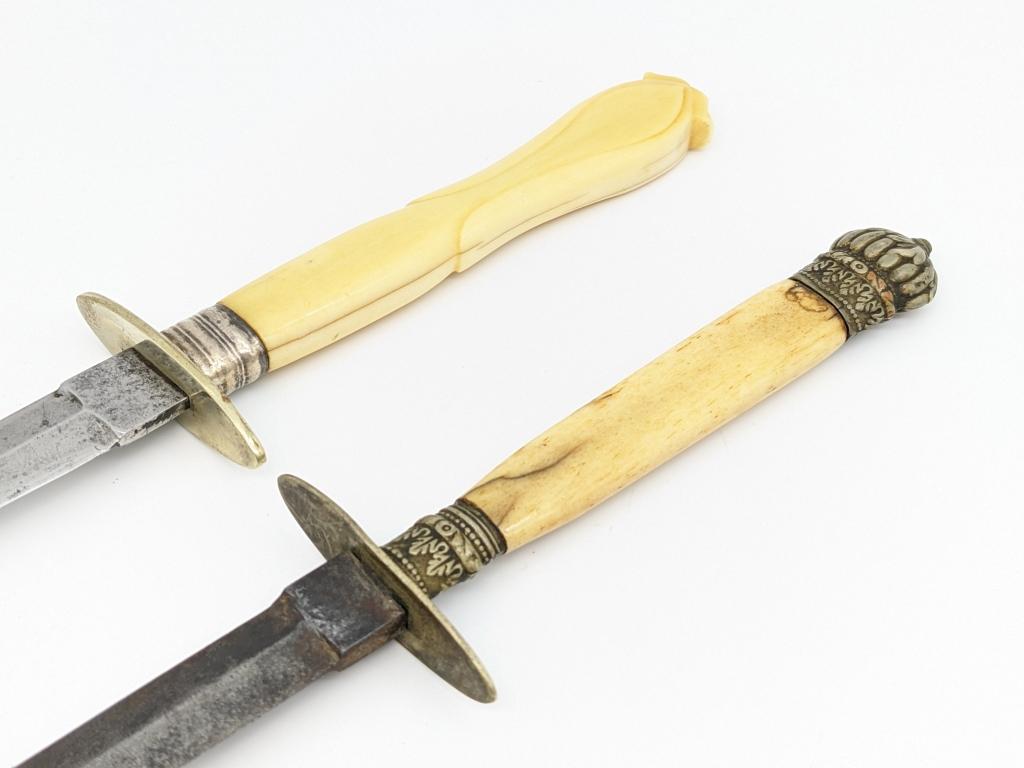 G. Wood & Joseph Allen & Sons Bone Handle Daggers