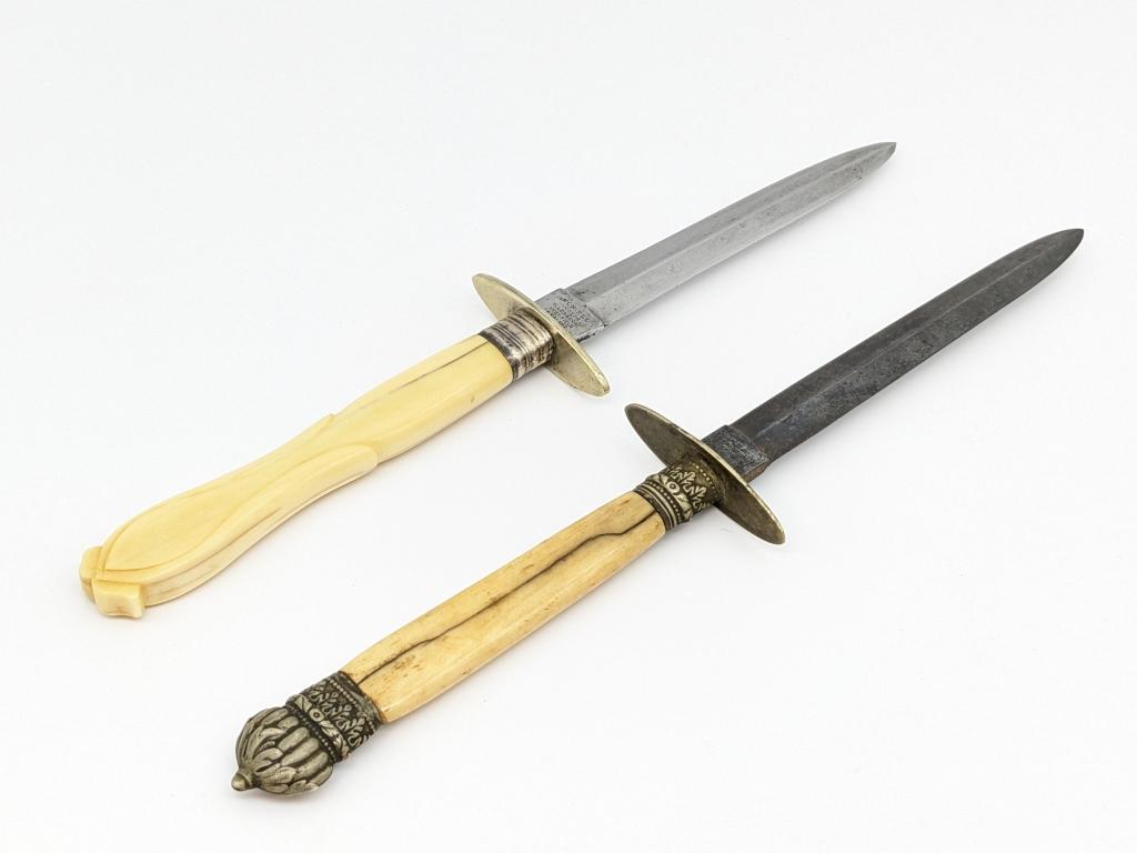 G. Wood & Joseph Allen & Sons Bone Handle Daggers