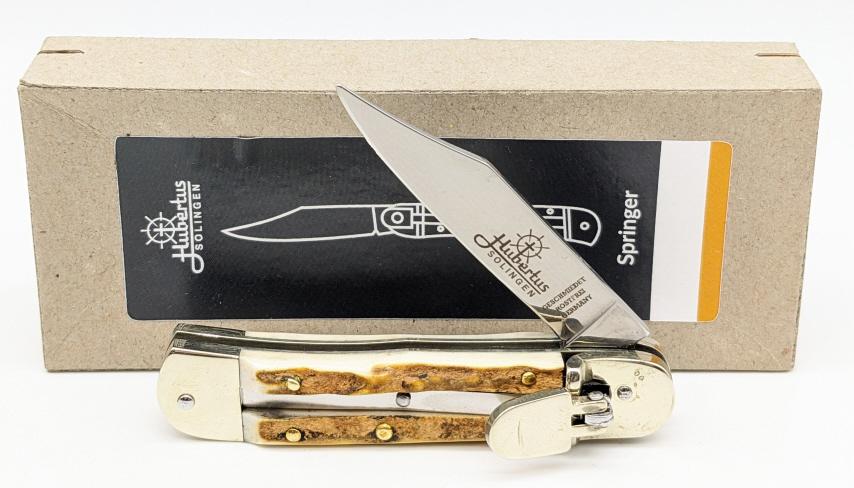 Hubertus Solingen Leverlock Switchblade Knife