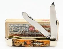 2020 Case XX Custom Scrimshaw Bone Trapper Knife
